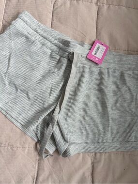Edikted Waffle Knit Women's Shorts - Heather Gray